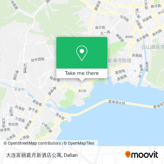 大连富丽庭月新酒店公寓 map