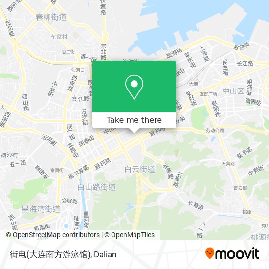 街电(大连南方游泳馆) map