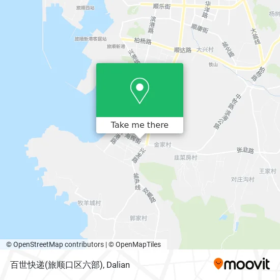 百世快递(旅顺口区六部) map