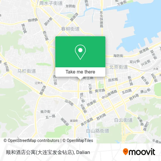 顺和酒店公寓(大连宝发金钻店) map