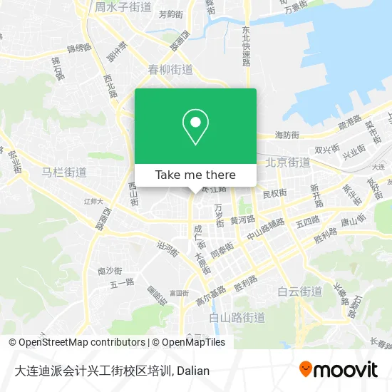 大连迪派会计兴工街校区培训 map