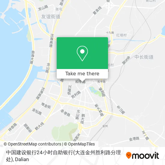 中国建设银行24小时自助银行(大连金州胜利路分理处) map
