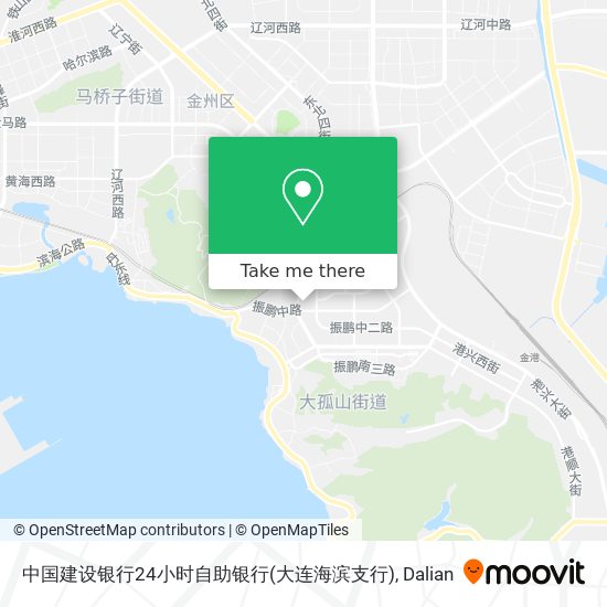中国建设银行24小时自助银行(大连海滨支行) map