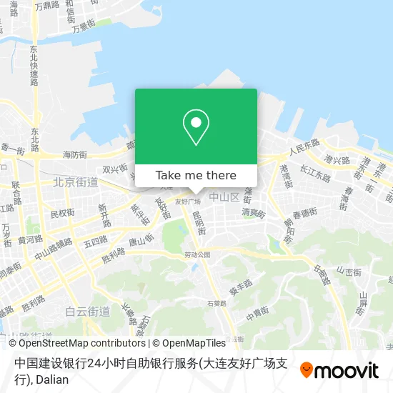 中国建设银行24小时自助银行服务(大连友好广场支行) map