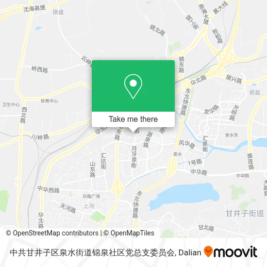 中共甘井子区泉水街道锦泉社区党总支委员会 map
