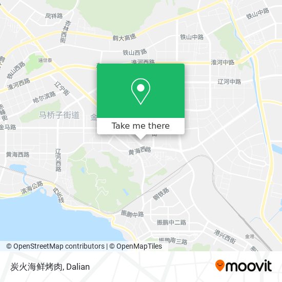 炭火海鲜烤肉 map