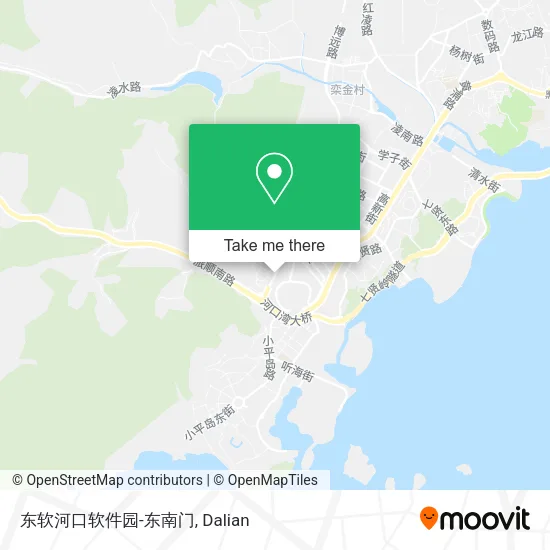 东软河口软件园-东南门 map