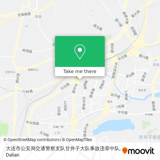 大连市公安局交通警察支队甘井子大队事故违章中队 map