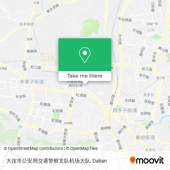 大连市公安局交通警察支队机场大队 map