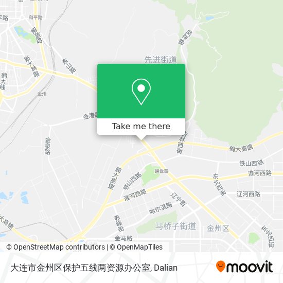 大连市金州区保护五线两资源办公室 map