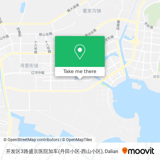 开发区3路盛京医院加车(丹田小区-西山小区) map