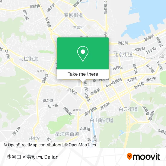 沙河口区劳动局 map