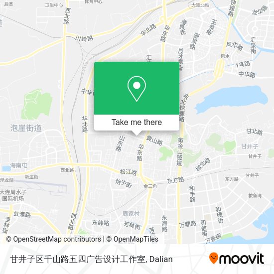 甘井子区千山路五四广告设计工作室 map