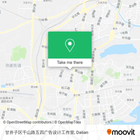 甘井子区千山路五四广告设计工作室 map