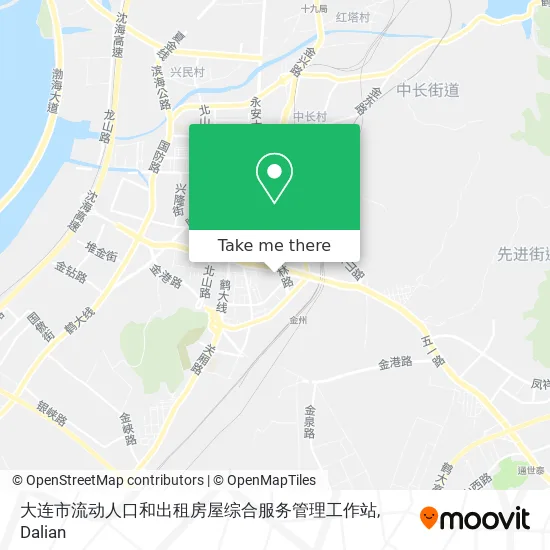 大连市流动人口和出租房屋综合服务管理工作站 map