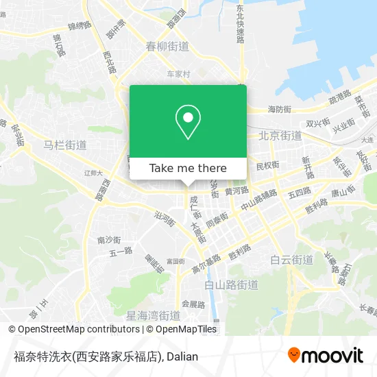 福奈特洗衣(西安路家乐福店) map