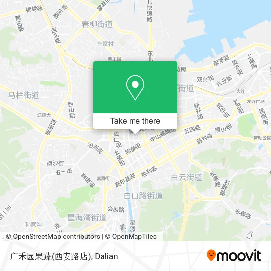 广禾园果蔬(西安路店) map