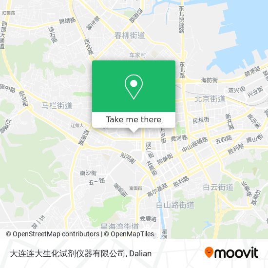 大连连大生化试剂仪器有限公司 map