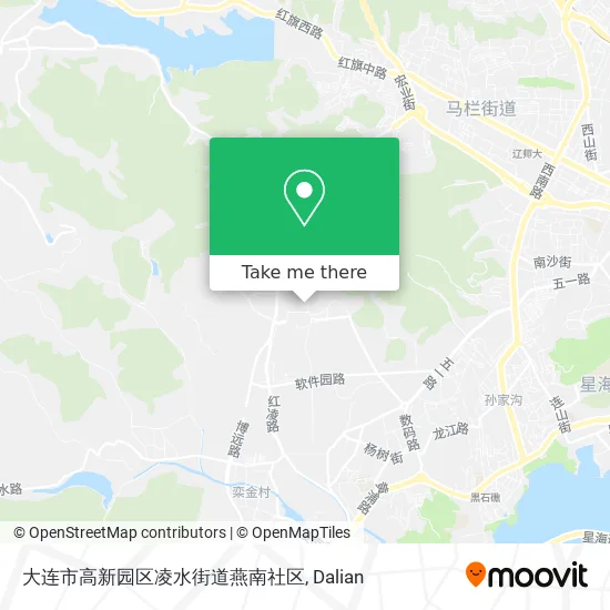 大连市高新园区凌水街道燕南社区 map