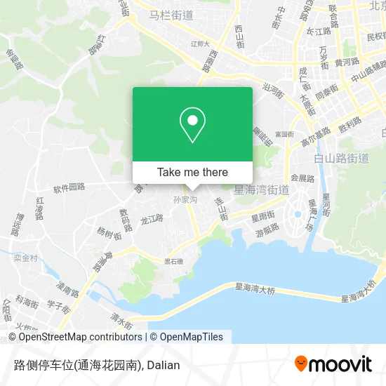 路侧停车位(通海花园南) map
