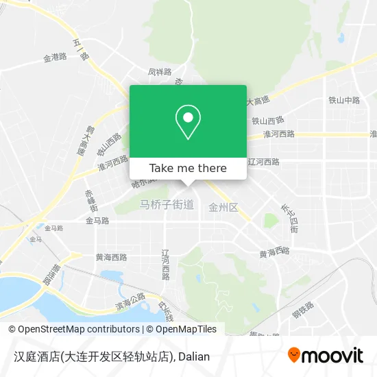 汉庭酒店(大连开发区轻轨站店) map