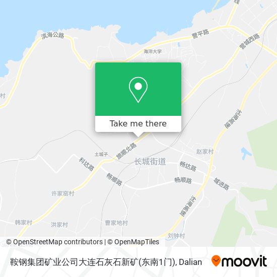 鞍钢集团矿业公司大连石灰石新矿(东南1门) map