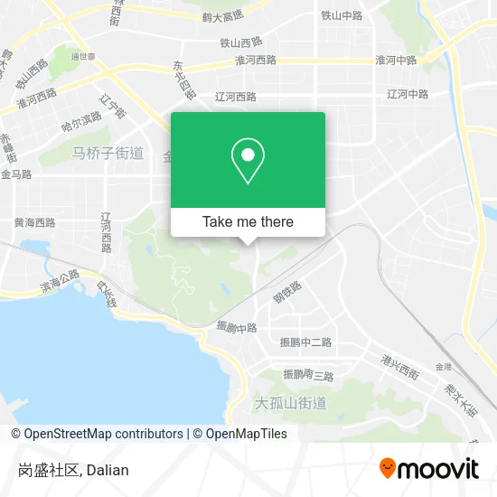 岗盛社区 map