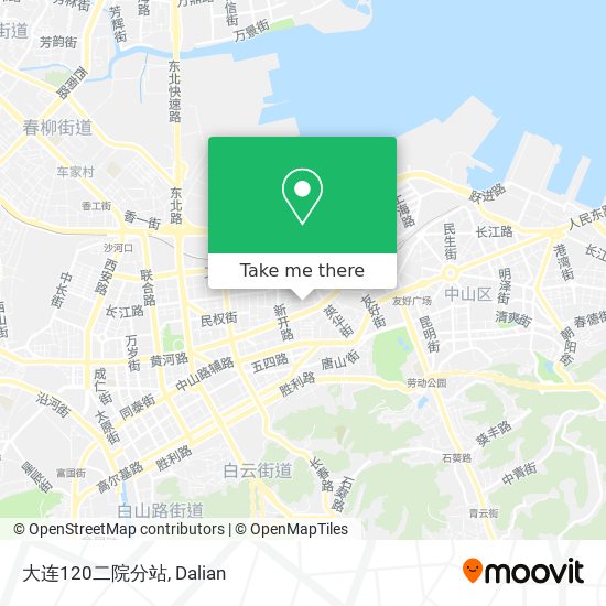 大连120二院分站 map
