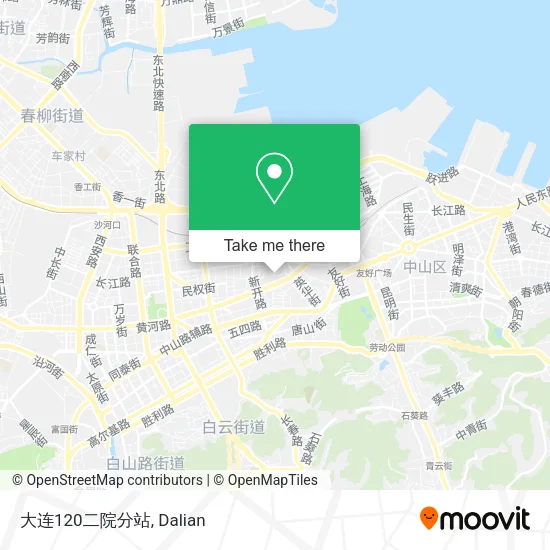大连120二院分站 map