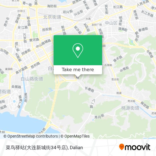 菜鸟驿站(大连新城街34号店) map