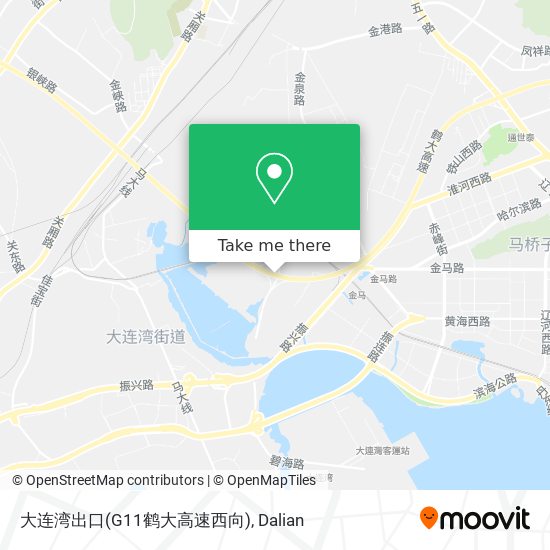 大连湾出口(G11鹤大高速西向) map