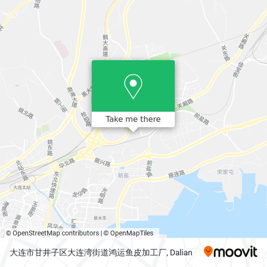 大连市甘井子区大连湾街道鸿运鱼皮加工厂 map