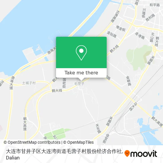 大连市甘井子区大连湾街道毛营子村股份经济合作社 map