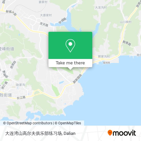 大连湾山高尔夫俱乐部练习场 map