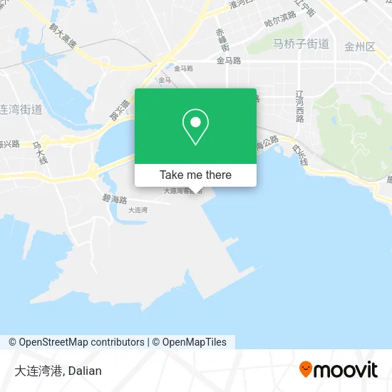大连湾港 map