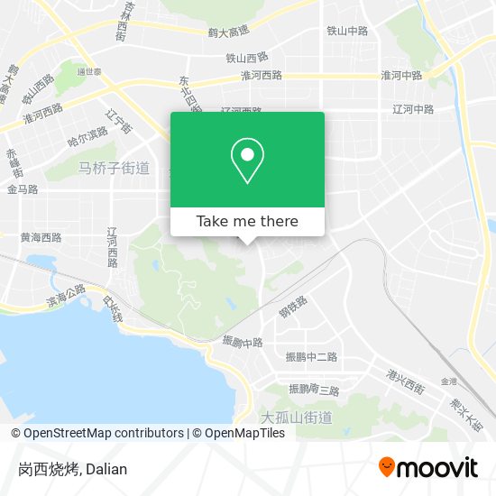 岗西烧烤 map