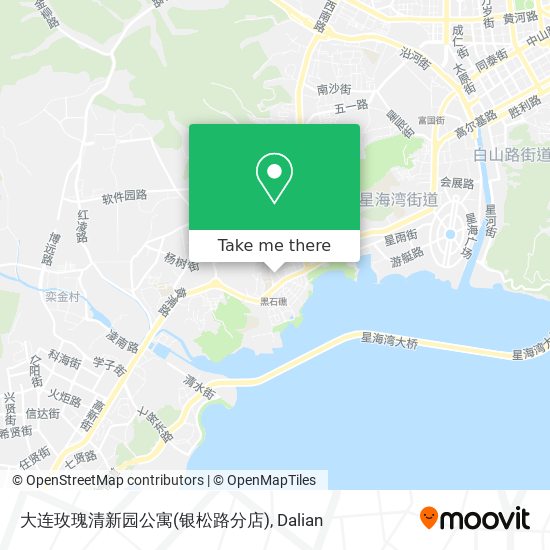 大连玫瑰清新园公寓(银松路分店) map