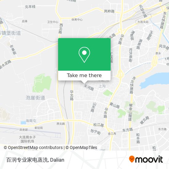 百润专业家电蒸洗 map