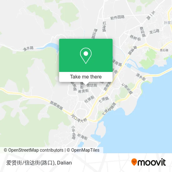 爱贤街/信达街(路口) map