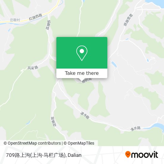 709路上沟(上沟-马栏广场) map
