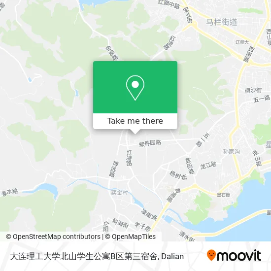 大连理工大学北山学生公寓B区第三宿舍 map