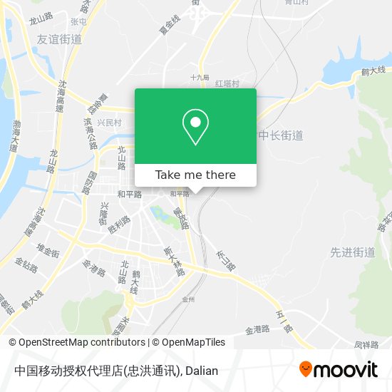 中国移动授权代理店(忠洪通讯) map
