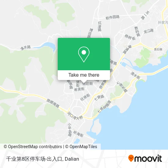 千业第8区停车场-出入口 map