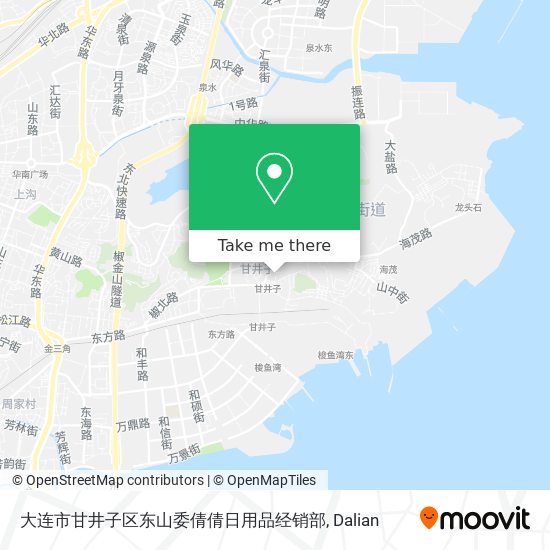 大连市甘井子区东山委倩倩日用品经销部 map