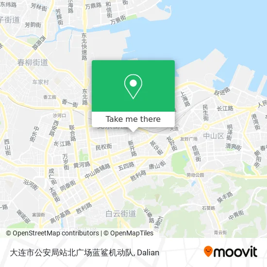 大连市公安局站北广场蓝鲨机动队 map