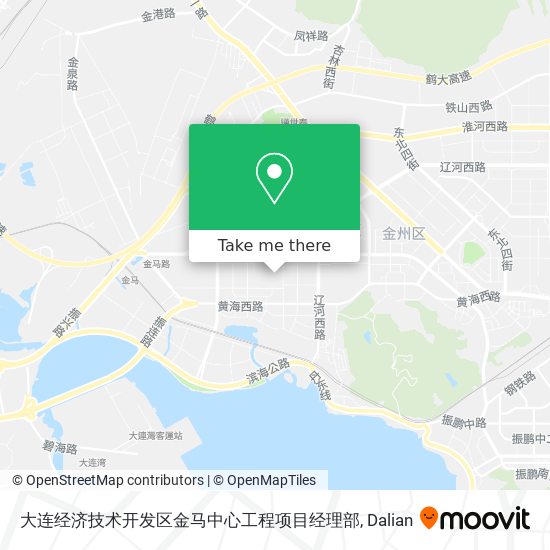 大连经济技术开发区金马中心工程项目经理部 map