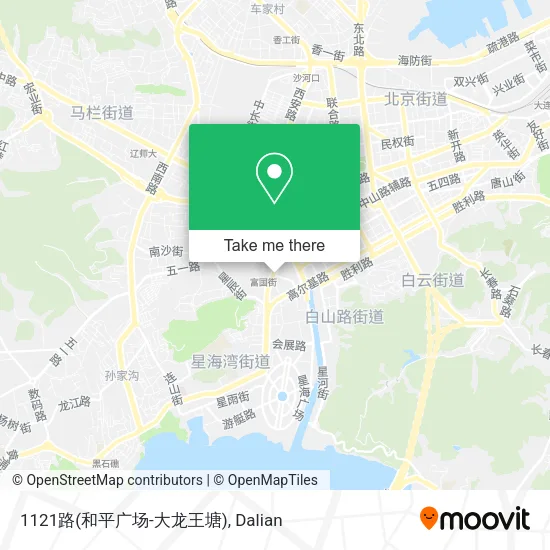1121路(和平广场-大龙王塘) map