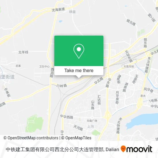 中铁建工集团有限公司西北分公司大连管理部 map