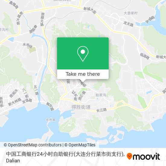 中国工商银行24小时自助银行(大连分行菜市街支行) map