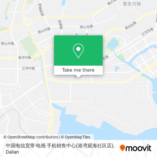 中国电信宽带·电视·手机销售中心(港湾观海社区店) map